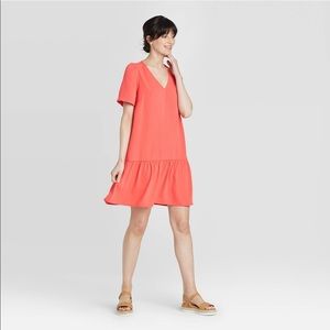 New Day Ruffle Hem Dress- XS